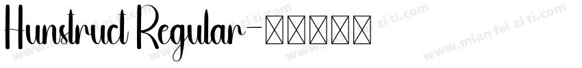 Hunstruct Regular字体转换